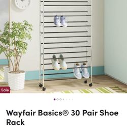 30 Pair Shoe Rack 