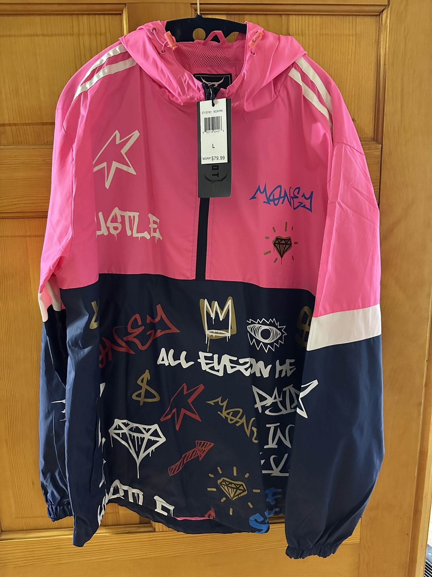 Men’s Windbreaker, Size Large [NEW!]