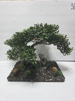 Zen zen Asian theme aquarium fish tanks decor ( hand made )