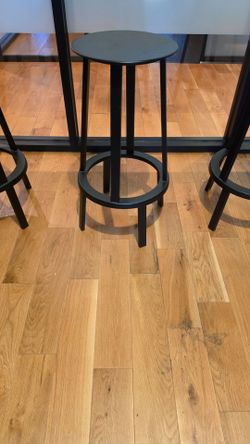 HAY Revolver Bar Stool in black, designed by Leon Ransmeier.