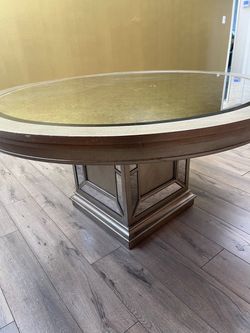 Mirror Top Z Gallerie 60" Dining Table