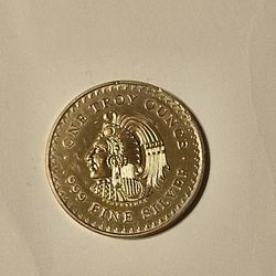 PRICED REDUCED -1 Oz Aztec Calendar Replica 