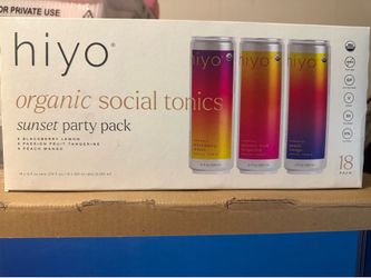 Hiyo organic social tonic -classic pack 18 pack -non alcohol functional setzer