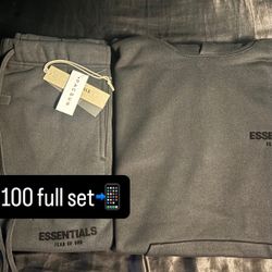 Essentials Fear of God Full Set - Charcoal Grey (XS - Runs Big)