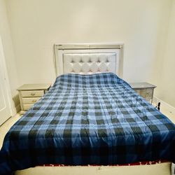 Bed Frame With Two Side Night Stand Drawers