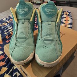 REEBOK KAMIKASE LI TEAL MAN SUEDE SNEAKERS SHOES SIZE 8.5 /EUR 41 M40341