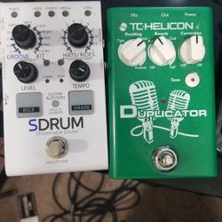 SDRUM PEDAL and TC HELICON DUPLICATOR Pedal