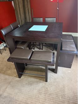 High dining table or game table