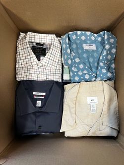 16 Button Down Shirts, Size: 16-17.5/L-XXL