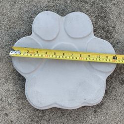 Concrete Paw Print Pavers Sold Separately 