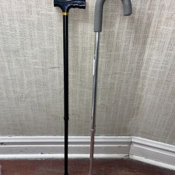 Adjustable Walking Cane ($5 Both)