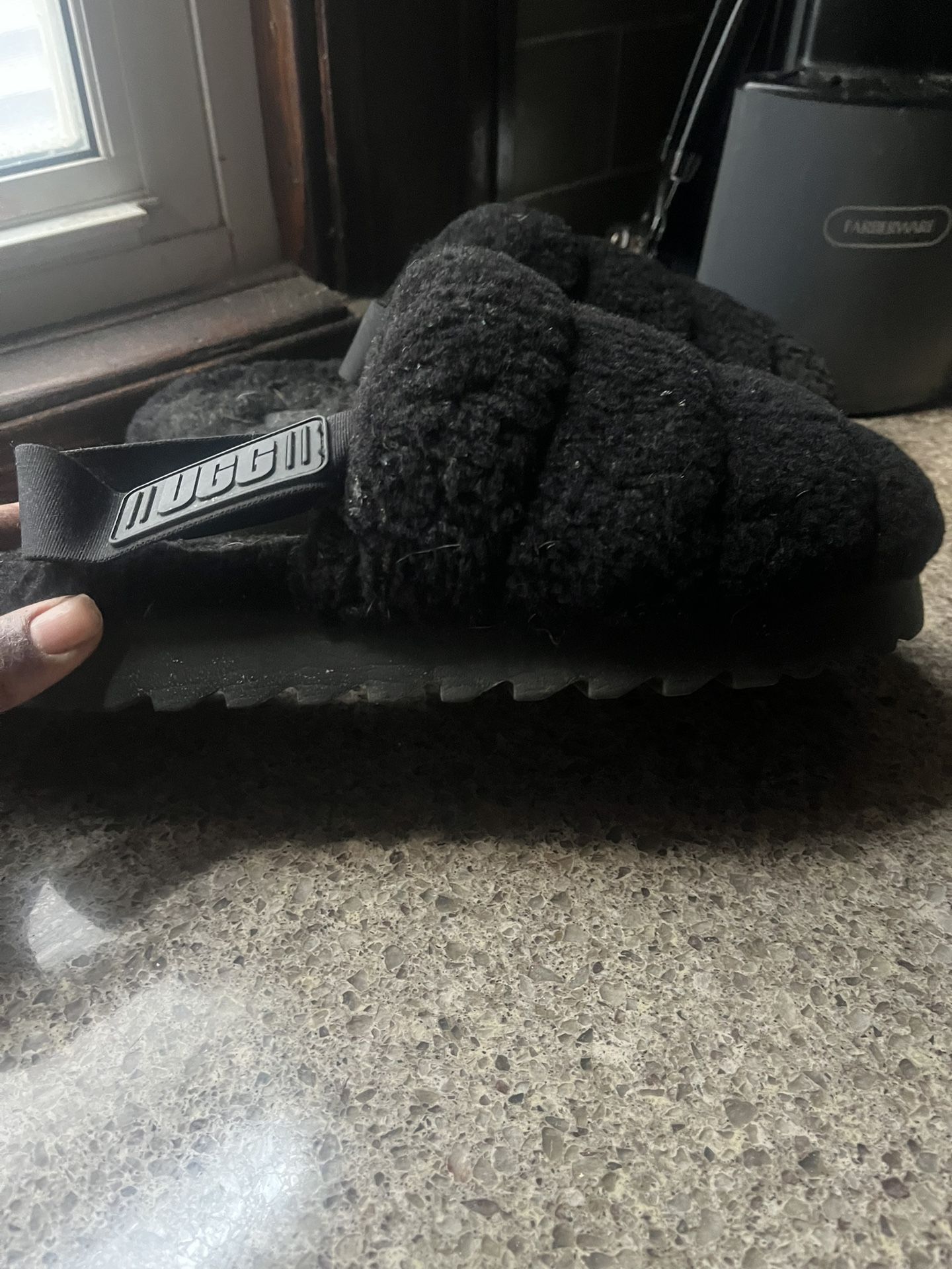 Black Uggs Slacked Slides Size 11