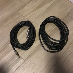 Speaker Cables (1/4” male to 1/4” male) 25ft