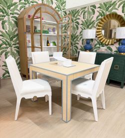 Designer rattan mahjong, card, game table