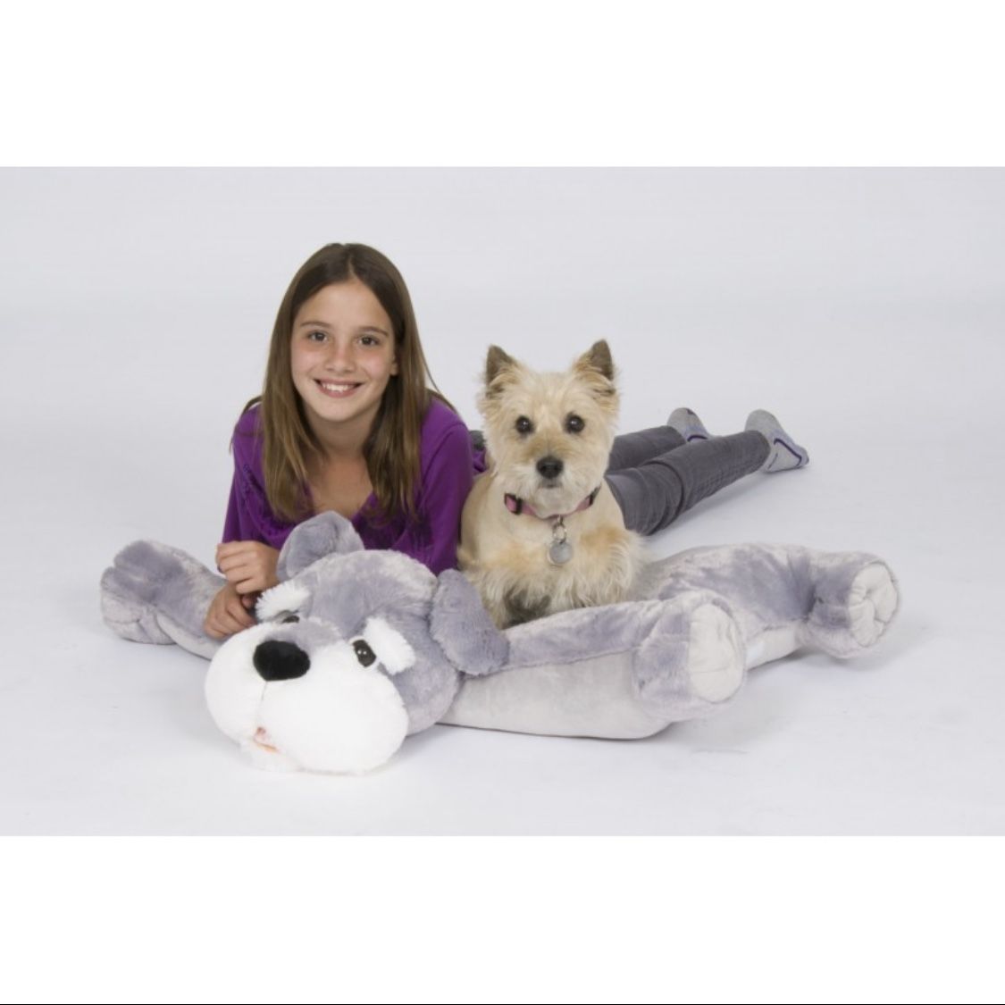 Pillow Chums 40in big plush dog doggie Scottie the Schnauzer for