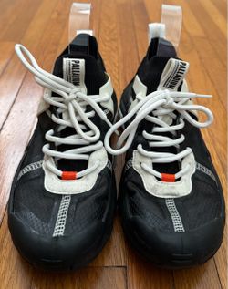 Palladium men’s Off Grid Urban Utility black and white high sneakers, size 9.5