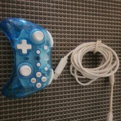 Nintendo Switch Controller - Blue Transparent Shell