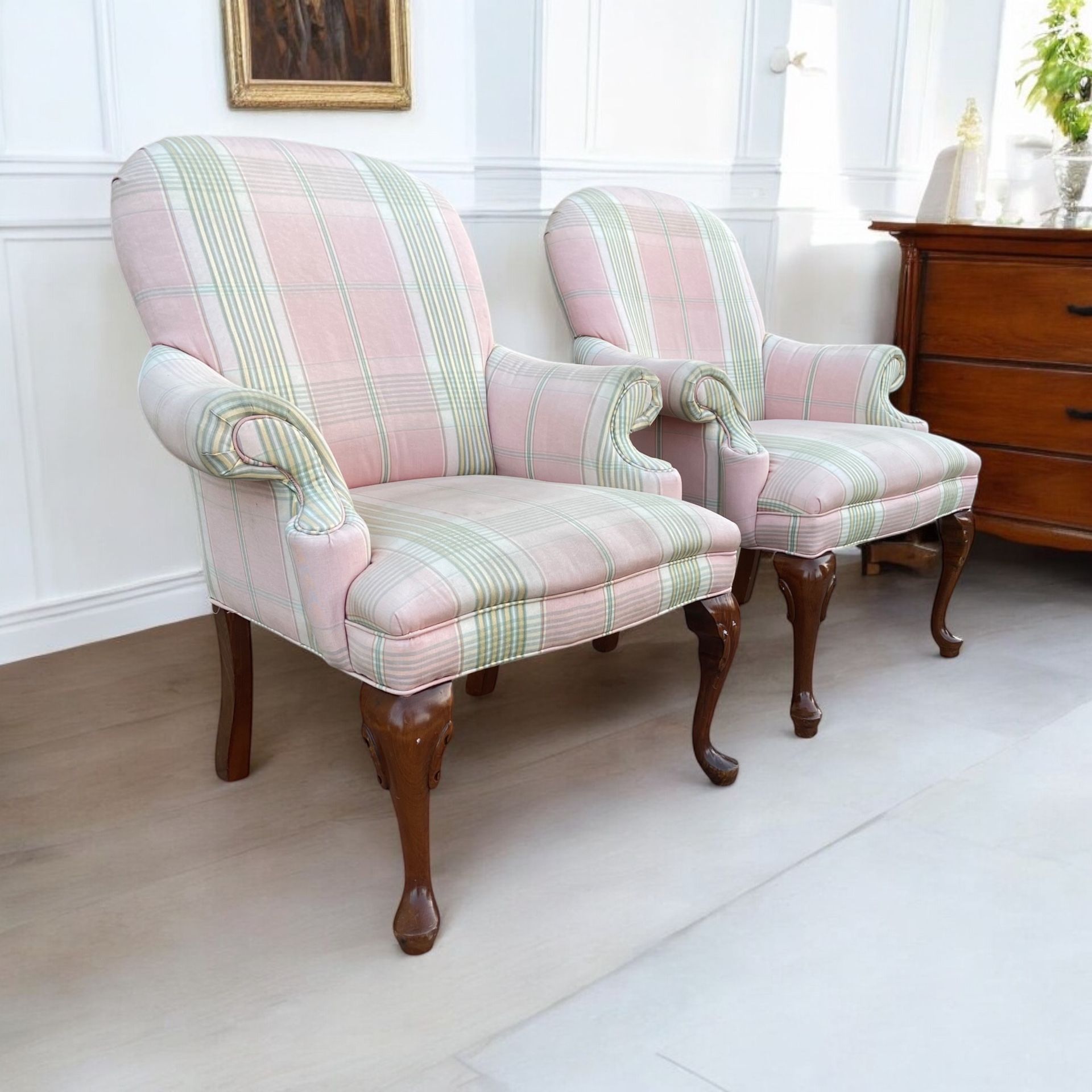Two Wingback Chairs