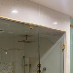 Puerta Sin Marco para Ducha 60x76 — Corrediza Doble, Instalada $899