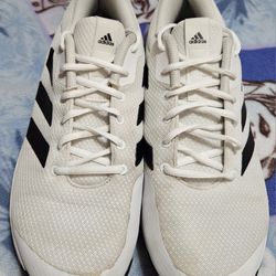 Used Adidas Game Spec FX3651 White Running Shoes, Men's Size 11