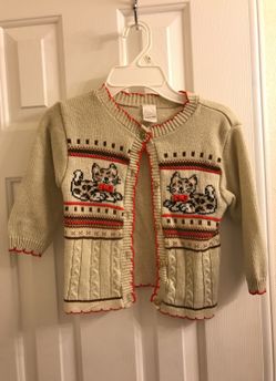 Girls cat sweater 24months