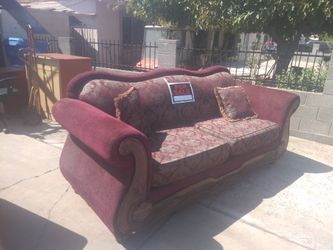 Sofa and loveseat , matching pair . Good condition !