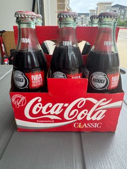1994 Houston Rockets NBA World Champions Coca-Cola Collector Set – 6 Bottles