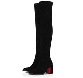 Red Bottom Thigh High Boots 