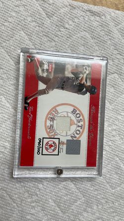 Fleer Boston Red Sox Dual Relic Baseball Card /100