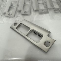Bulk Lot – 19 Stainless Steel RH Door Strike Plates w/ Screws (New) Kendall pick up