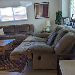Reclining Brown Couches