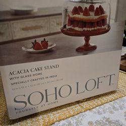Cake Stand With Glass Dome