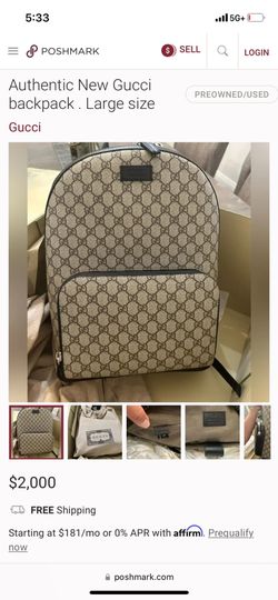 NEW DISCOUNTED LARGE GUCCI BACKPACK 9 10 for Sale in Bellevue WA OfferUp
