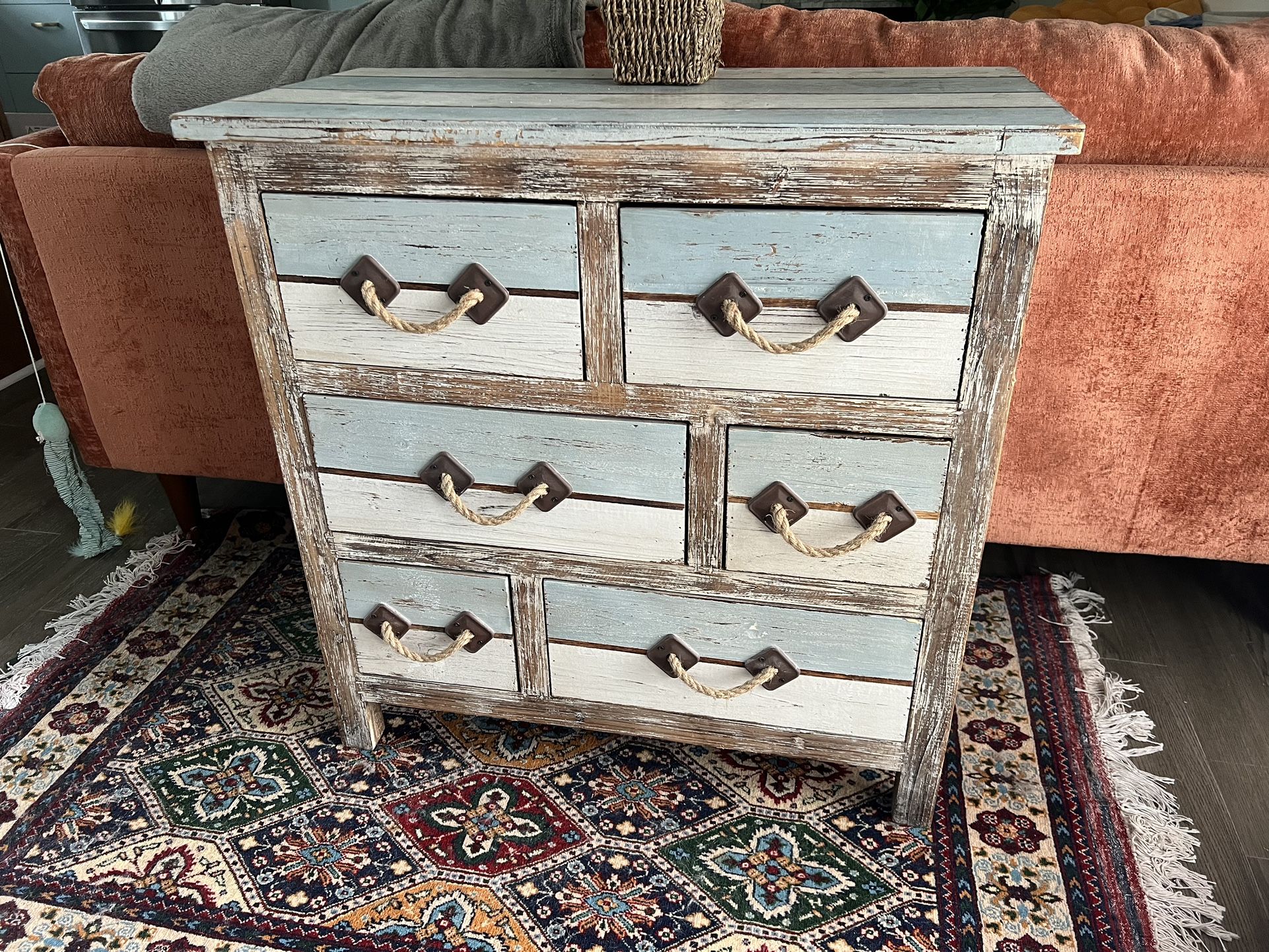 Distressed Look Nautical Dresser