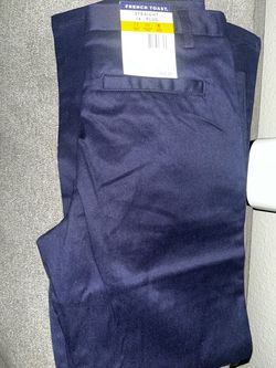 French Toast Navy Blue Straight Pants Size 14 Plus , pantalón de uniforme