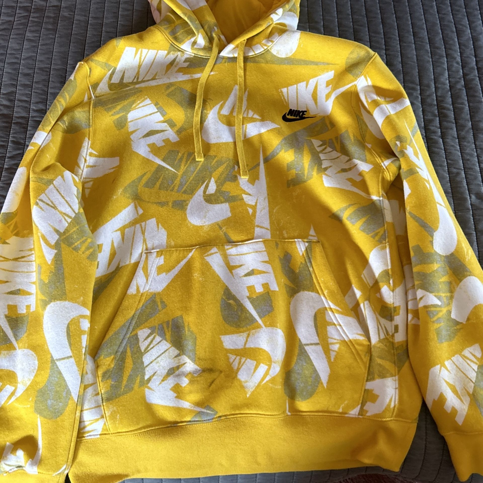 Small Yellow Nike Hoodie