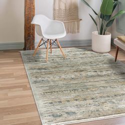 NEW Washable Area Rug 5'7" X 8'7" Feet