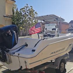 1998 Aquasport Osprey Center Console w/ Mercury 225 – Ready to Fish – Trailer