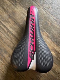 pink Schwinn hybrid bicycle saddle