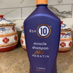 it’s a 10 Miracle Shampoo plus Keratin NEW 33.8 fl. oz.