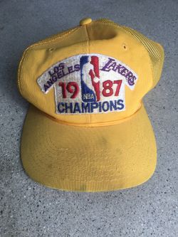 1987 Lakers Championship Hat