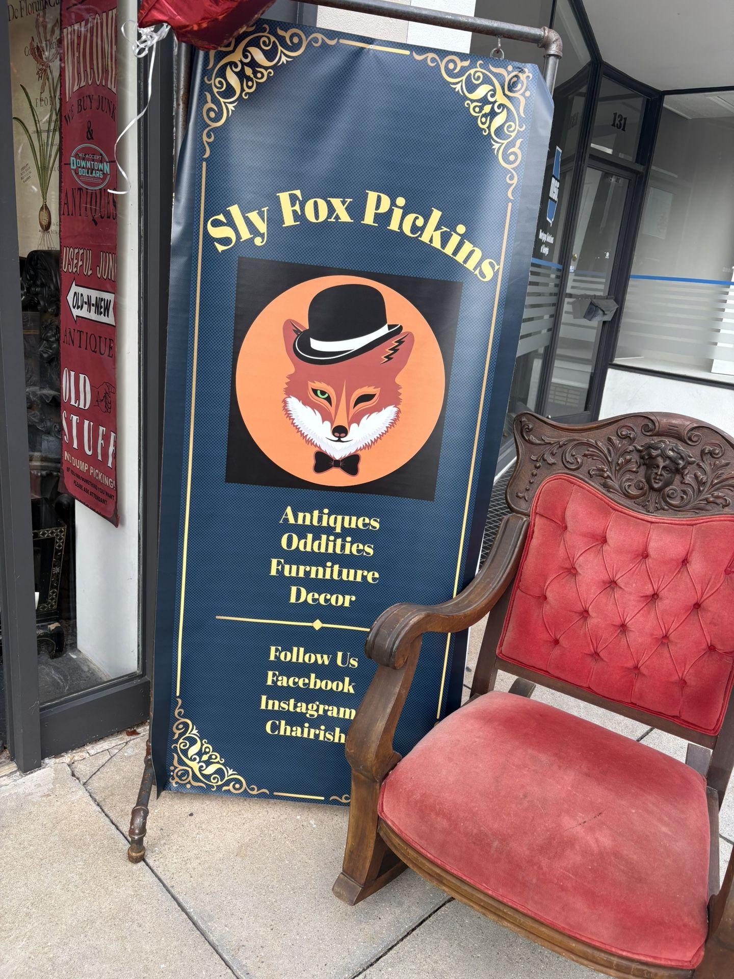 Antique Vintage Furniture Hutch Chair Dresser Armoire Decor