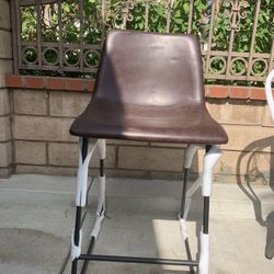 24” Leather Barstool