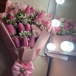 Pink Tulips Bouquet 
