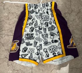 Mitchel And Ness Lakers Shorts