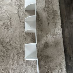 Corner Hanging White Shelf