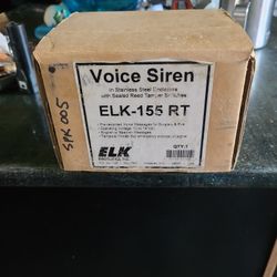 Elk Voice Siren w/stainless triggered theft protected cover