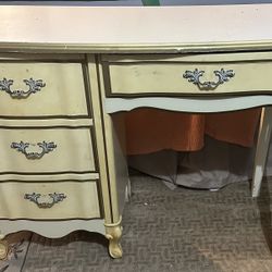 Antique Desk With Chair