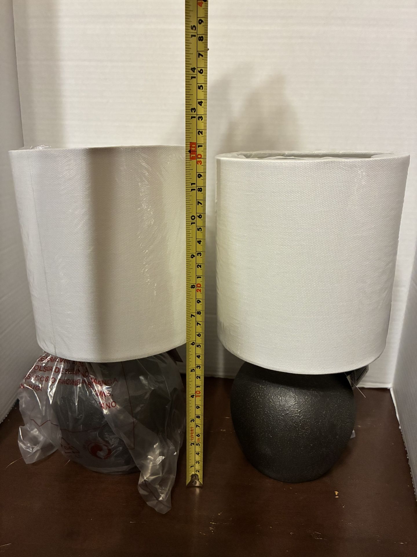 2 Matching Lamps with Neutral Bases 