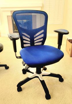 Blue Mesh Ergonomic Office Chair